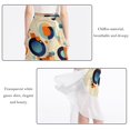 thumbnail image 2 of Geometric Cube Stunning Chiffon Beach Dresses with Polyester Straps for Women in Beach Skirts, 2 of 6