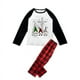 thumbnail image 3 of Pijamas familiares a juego de Navidad, conjunto de pijamas de tres Gnomies, pantalones a cuadros de Cristo, 3 of 3