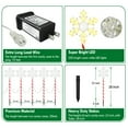 thumbnail image 7 of 10 Pk Christmas Pathway Snowflake Lights 250 LED 8 Modes Waterproof Lighted Outdoor Christmas Decoration, 7 of 7