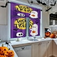 thumbnail image 2 of Cute Ghost Halloween Kitchen Curtains Pumpkin Funny Spooky Window Curtains Valance and Tier Set 36 Inch Rod Pocket Short Tier Curtain for Room, Cafe Kitchen Decor, 2 of 6