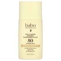 Babo Botanicals Daily Sheer Mineral Sunscreen Fluid SPF 50 , 1.7 oz Sunscreen