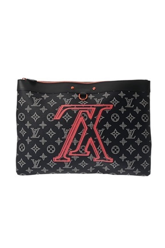 Pre-Owned LOUIS VUITTON Louis Vuitton Monogram Upside Down Pochette Apollo Navy M62905 Men's...