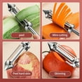 thumbnail image 7 of Clearance Peeler under $6 Potato Peelers Multi Functional Fruit And Vegetable Peeler 2024 Upgraded Stainless Potato Carrot Cucumber Peeler Cutter Slicer Shredder Scraper Kitchen Home Gadgets (1p, 7 of 7