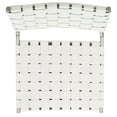 thumbnail image 5 of SAFAVIEH Wesson Woven Dining Chair, White/Silver, Set of 2 (17 in. W x 20.5 in. D x 33.8 in. H), 5 of 7