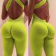 thumbnail image 1 of SAILING Traje de yoga para mujer Chándal Tiktok Scrunch Butt Criss Cross Yoga Fitness Gimnasio Entrenamiento Body de cintura alta Mameluco Deportes Levantamiento de glúteos Control de barrig, 1 of 4