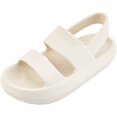 thumbnail image 1 of Women's Flat Sandals, 2-Strap Open Toe Back Strap Summer Sandal D90121, 1 of 5