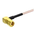 thumbnail image 6 of Eightwood SMA Female Bulkhead Mount to SMA Male Right Angle RG316 Antenna Extension Cable 12 inch 30cm Compatible with 4G LTE Router Cellular RTL SDR Receiver 2-Pack, 6 of 9