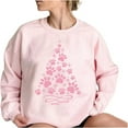 thumbnail image 4 of WEAIXIMIUNG Sweat à Demi-Zip pour Femmes 3TG Sweat de Noël pour Femmes Design Père Noël et Arbre Col Rond, 4 of 4