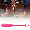 thumbnail image 5 of Unique Bargains 1 Pc Big Ring Hangable Shoe Horn for Shoe 11.61"x1.65" Rose Red, 5 of 6