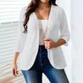 thumbnail image 2 of Posijego Womens Plus Size Cardigans 3/4 Sleeve Open Front Lightweight Causal Soft Cardigan Summer Loose Cover ups Jackets, 2 of 7