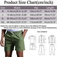 thumbnail image 2 of toraway Male Solid Color Linen Shorts Pocket Design Pants Versatile Trendy Spring And Summer Pants XL, 2 of 3