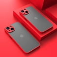 thumbnail image 1 of Shockproof Armor Matte Case For iPhone 16 15 14 Plus 13 11 12 Pro Max Luxury Silicone Bumper Clear Hard PC Back Cover Capa Red For iPhone16 ProMax, 1 of 6