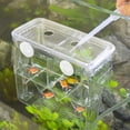 thumbnail image 5 of Fish Breeder Box for Aquarium, Baby Fish Tank with Suction Cups, Breeding Incubator for Fish Hatchery, Acrylic Divider for Shrimp Clownfish Aggressive Fish Injured Fish (Large), 5 of 9