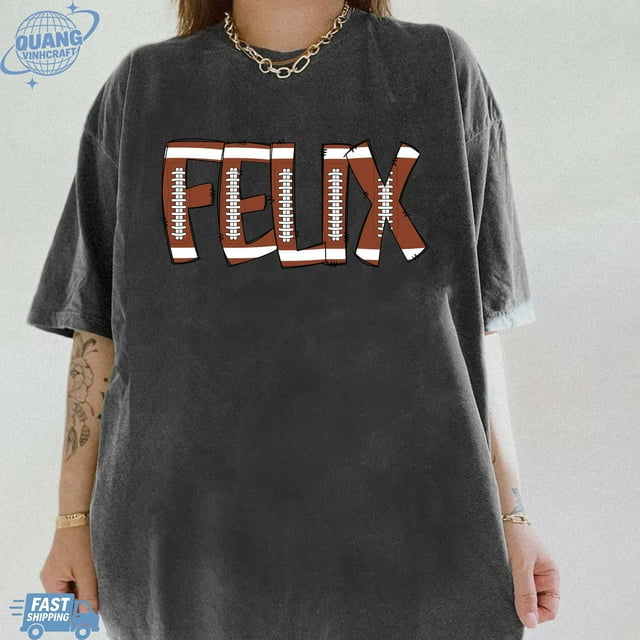 Custom Football Name Shirt, Personalized Football T-Shirt, Player Name T-SHIRT, Sports Fan - As Picture - S