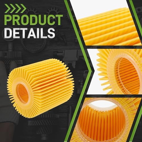 Engine Oil Filter - 6 Pack Compatible with Toyota Camry 2007-2017, Lexus, Scion, RAV4, Highlander$$Vehicle Parts & Accessories