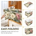 thumbnail image 4 of Foldable Fabric Storage Bin With Handle Collapsible Basket Box Storage With Lid Organizer Retro Florals, 4 of 7