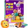 thumbnail image 1 of Pom Pom Craft Kit - Animal Art and Craft Project - DIY Plush Crafts for Kids, 1 of 6