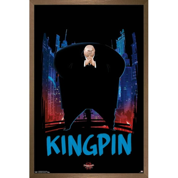 Marvel Spider-Man - Into The Spider-Verse - Kingpin Wall Poster, 22.375" x 34", Framed