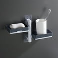 thumbnail image 1 of Dvkptbk Soap Rack Soap-Layer Self-Adhesive Soap Wall Mounted Rotatable Soap Box Storage for Bathroom Kitchen Storage & Organization, 1 of 8