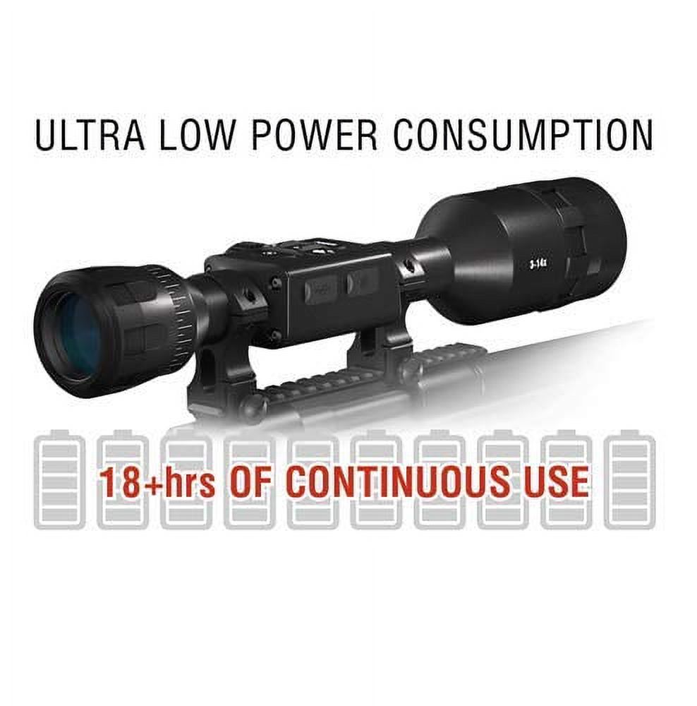 ATN X-Sight 4K Pro 3-14x Smart Day/Night Rifle Scope, free QDM
