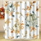 thumbnail image 5 of Bathing Curtain Pumpkin Maple Leaf Bathroom Water Proofing Punching Proof Curtain Partition Door Curtain Shower Curtain, 5 of 6
