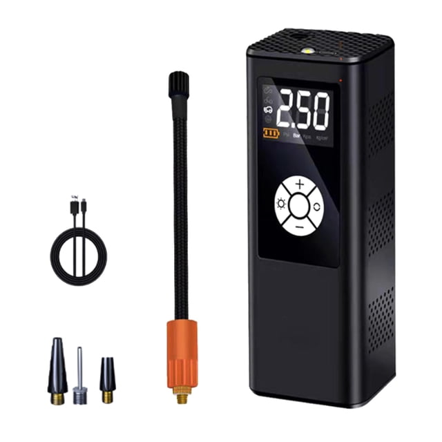Dvkptbk Car Portable Car Pump Wireless Digital Display Car Pump Inflator