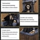 thumbnail image 4 of Escultura De Esqueleto Oscuro Personaje Clásico Artesanías De Resina Decoración De Halloween Adornos Festival De Fantasmas Occidentales Regalos Perfectos Monstrate HA037317-00, 4 of 6