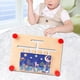 thumbnail image 3 of Juego de rompecabezas de combinación de colores y formas para el desarrollo del aprendizaje con 10 tarjetas de madera Noche, 3 of 9