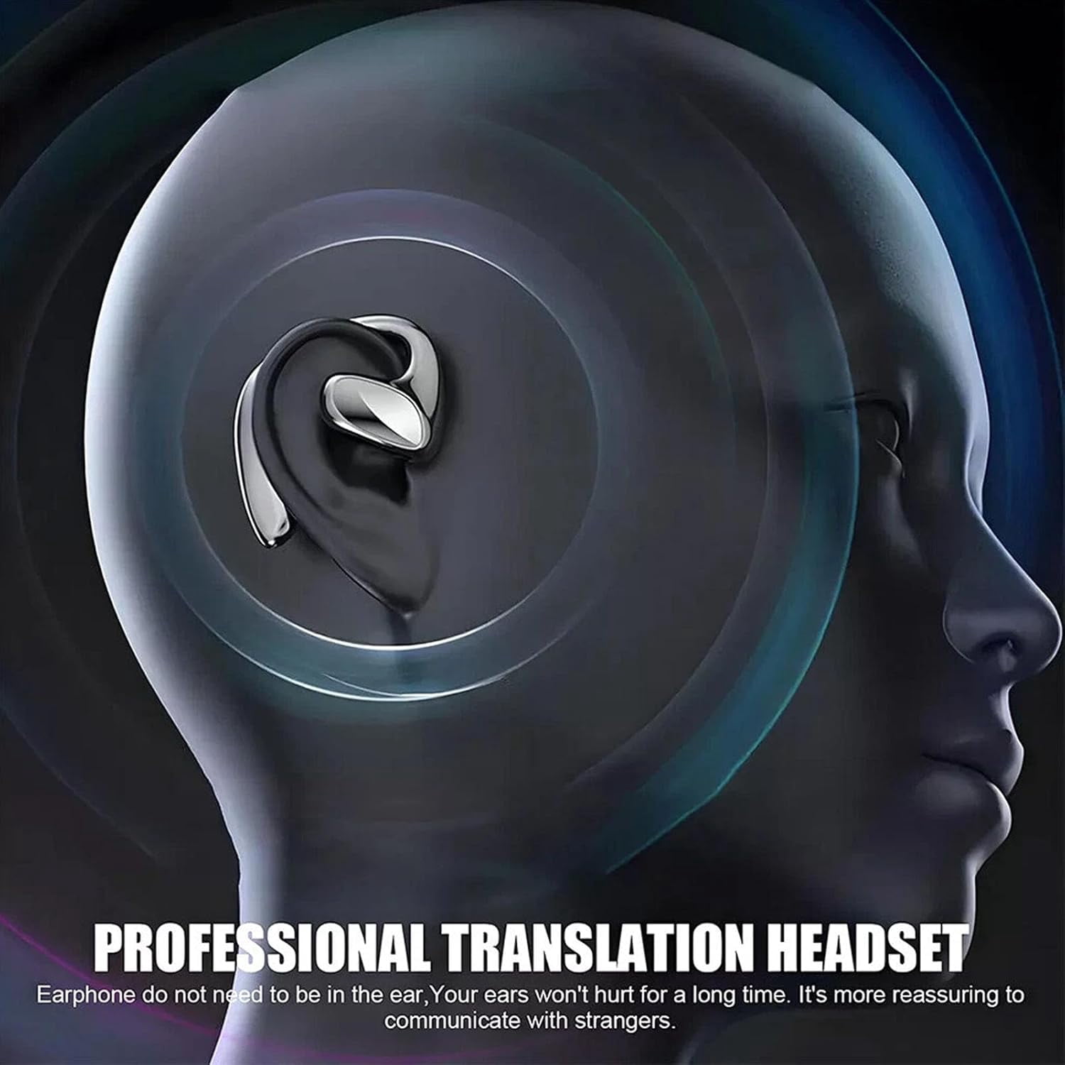 2026 New Translation Earbuds, 144 Languages Real-Time Two-Way AI Translator, Bluetooth Wireless Earphones for Travel, Business, Calls & Music, Open-Ear Comfort