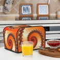 thumbnail image 6 of Haiem Orange Rotating Print Toaster Covers 4 Slice Wide Slot,Bread Dust Cover & Fingerprint Protection,Bread Machine Cover,Appliance Covers, 6 of 7