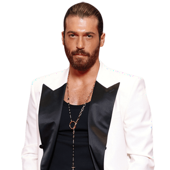 Can Yaman (White Suit) Half Body Buddy Cutout