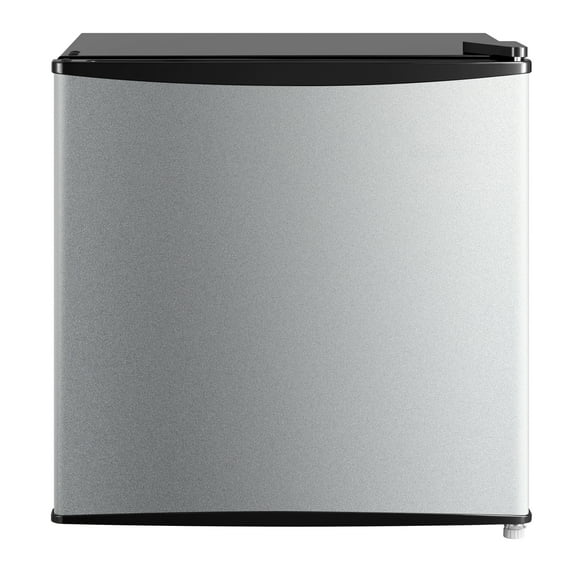 Mainstays 1.7 Cu. ft. Single Door Mini Refrigerator, Stainless Steel Look