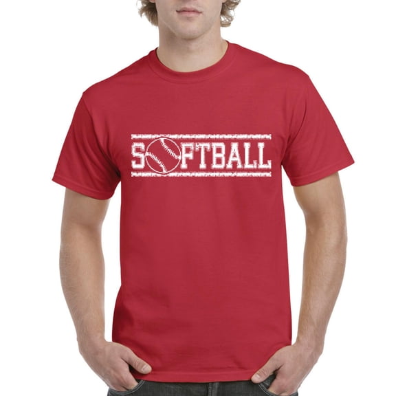 IWPF - Men's T-Shirt Short Sleeve - Softball with Ball