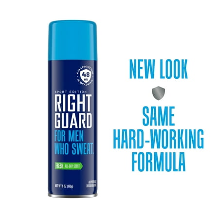 Right Guard Sport Antiperspirant & Deodorant for Men, 48-Hour Protection Spray, Fresh Scent, 6 oz.