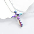 thumbnail image 4 of Love Infinity Necklace Urn Necklace for Ashes, Angel Wings Cross Necklace for Women Gifts Necklace with Wings Cremation Jewelry Gifts for Women Memorial Jewelry, 4 of 6