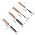 thumbnail image 4 of GOOHOCHY Juego de 4 cinceles para tallar madera: cinceles de 6/12/18/24 mm, más firmes, para cortar, esculpir, grabar y dar forma a la madera. Herramientas de carpintería para el hogar o el estudio., 4 of 8