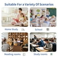 thumbnail image 3 of Kids Study Desk and Chair Set, LVYUAN Children School Study Drawing Desk Chair Height Adjustable Kids Table Desk and Chair Set with Storage Drawer, Hook Woody, 3 of 16