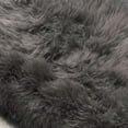 thumbnail image 2 of Super Area Rugs, Genuine Australian Sheepskin Gray Rug, Single Pelt, 2ft. X 3ft., 2 of 5