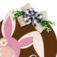 thumbnail image 2 of Placas colgantes de madera para puerta delantera, artesanías reutilizables de conejito de Pascua para fiestas navideñas JShteea El nuevo, 2 of 6