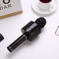 thumbnail image 1 of WS858 Mobile Phone Karaoke Microphone Wireless Bluetooth Capacitor Microphone Audio black Karaoke microphone, 1 of 5