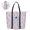 Gray, variant on Tote Bag with Bottle Holder,Casual Handbag with Back Zipper Pocket,Lightweight Shoulder Bag with Zipper,Large Tote Purse for Travel,Gym,Work,Daily Use(Black)