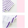 thumbnail image 6 of Emy Dola Little Girl's Summer Dresses Cotton Short Sleeve A-Line Striped Jersey Dress With Cute 3D Cat Pocket Toddler Midi Casual Sundress, 6 of 8