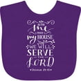 thumbnail image 3 of Inktastic We Will Serve the Lord Bible Verse Boys or Girls Baby Bib, 3 of 4