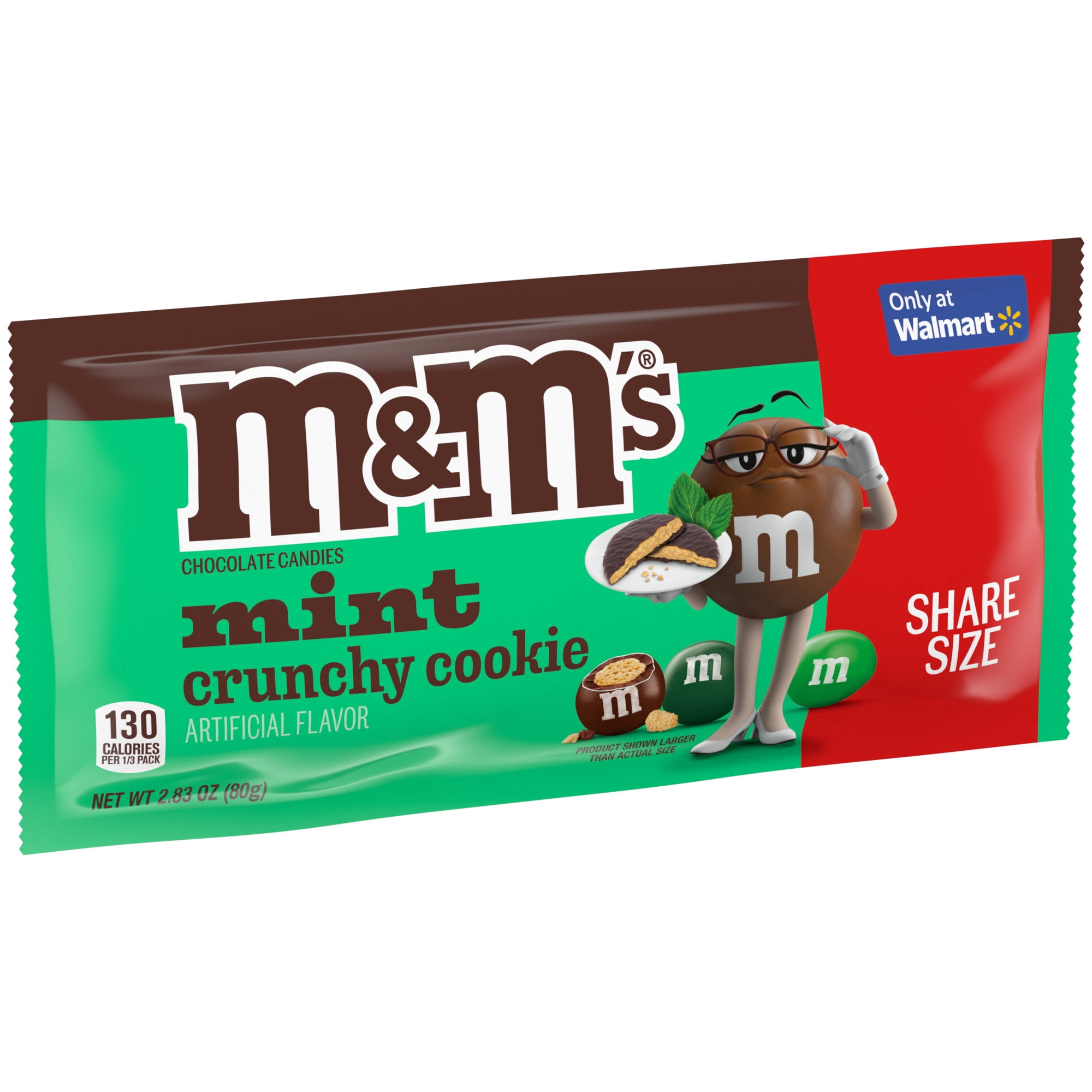M&M's Milk Chocolate Mint Crunchy Cookie Candy, Sharing Size