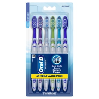 Oral-B Complete Deep Clean Manual Toothbrush, Medium, 6 Count with