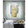 thumbnail image 3 of Sea Turtle Coastal Sheer Curtains 39 Inch Length 2 Panels Set for Living Room/Bedroom, Blue Green Summer Beach Coral Kitchen Curtains Grommet Semi-Sheer Curtains Drapes Window Treatments 27.5"x39"x2, 3 of 7