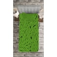 thumbnail image 3 of Ambesonne Green Quilted Bedspread Set 2 Pcs, Grass Growth Abstract, Twin Size, Lime Green Emerald, 3 of 3