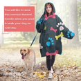 thumbnail image 4 of Cool Pet Background Dog Paw Wearable Oversized Blanket,Wearable Blanket Hoodie for Adults,Cozy Hooded Blankets with Super Pockets,Super Warm Fuzzy Pullover for Women & Men, 4 of 6