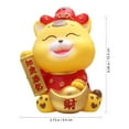 thumbnail image 4 of Cartoon Tiger Piggy Bank Zodiac Tiger Piggy Bank Tiger Model Coin Container, 4 of 9