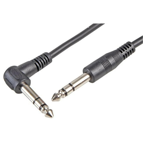PRO SIGNAL - 6.35mm (1/4") Stereo Jack Plug to Plug Lead, 2m Black